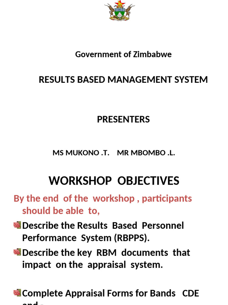 Results Based Management System | PDF | Strategic Planning | Variance
