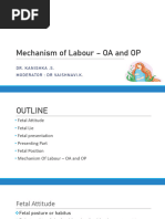 Mechanism of Labor in OP Position | PDF | Pelvis | Childbirth