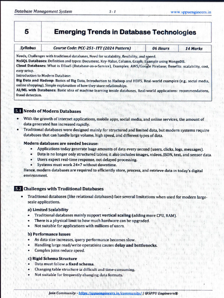 DBMS unit 5 | PDF