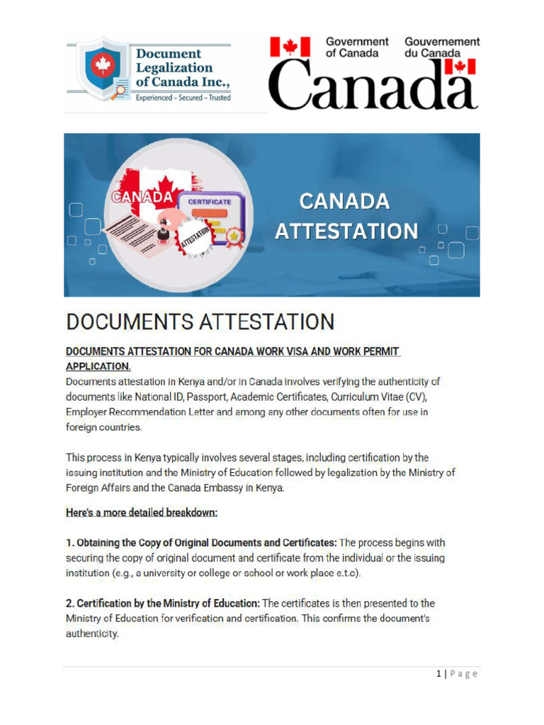 Documents Attestation | PDF