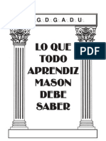 Lo Que Todo Aprendiz Mason Debe Saber