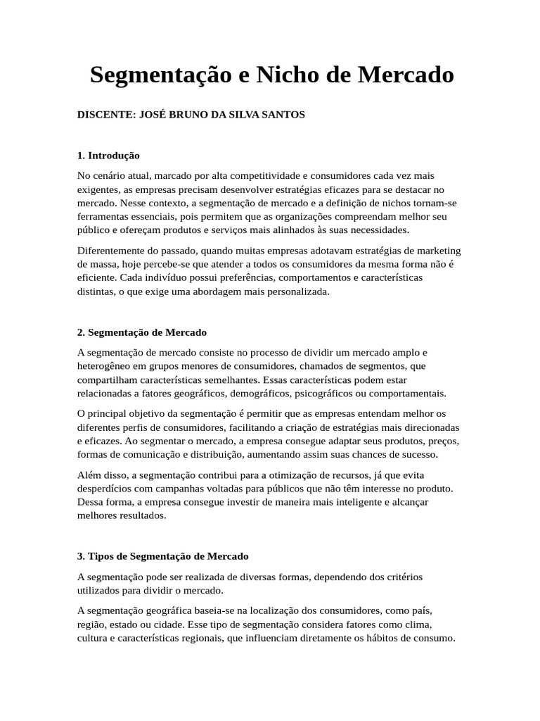 MKT 2 | PDF | Segmentação de mercado | Marketing