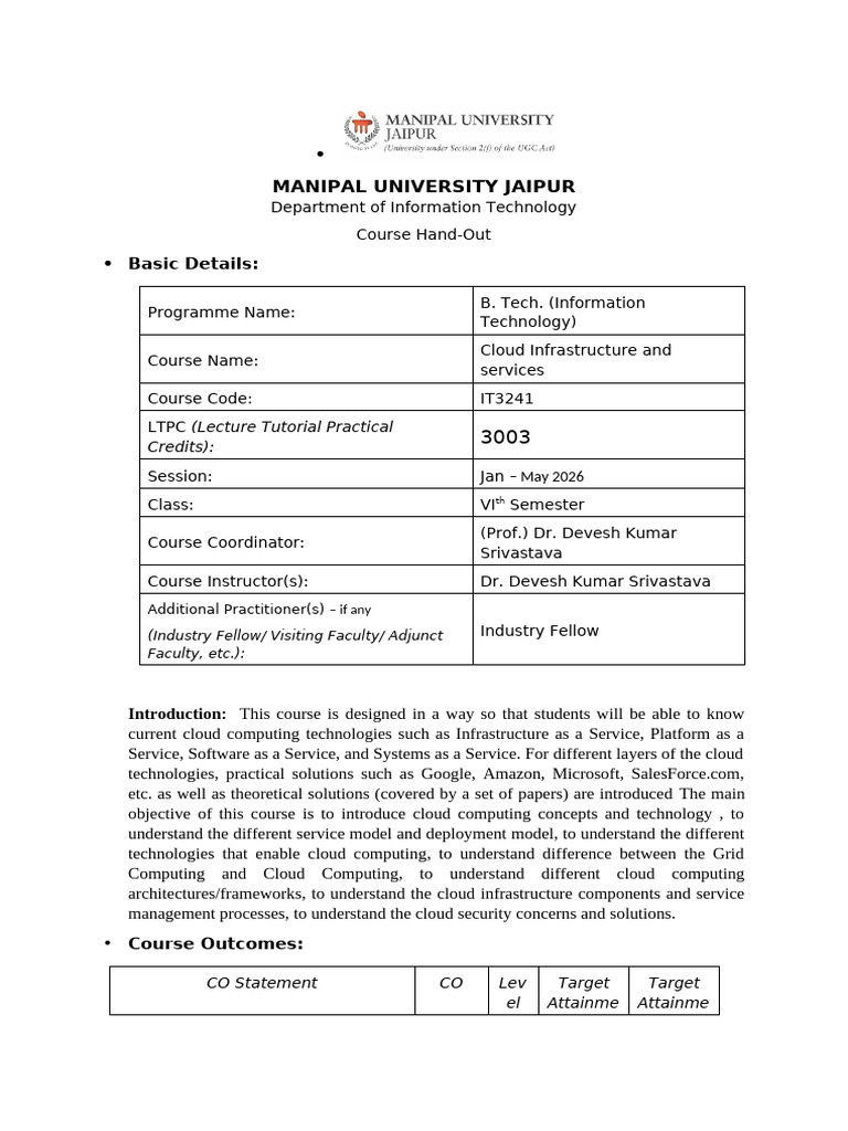 CourseHandout-cloud Infrastructure and Structure_Theory | PDF | Cloud ...