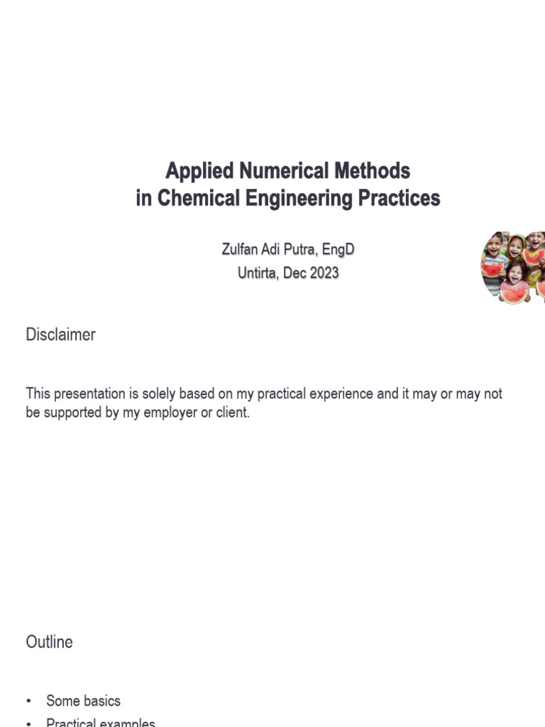 Applied Numerical Methods in ChE | PDF | Chemical Reactor ...