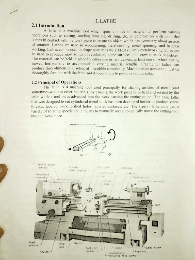 Lathe Machine | PDF | Machines | Metalworking