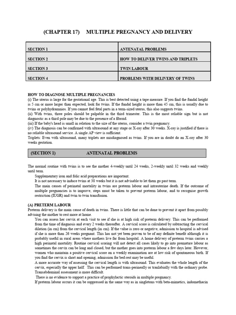 TWIN Pregnancy | PDF | Preterm Birth | Childbirth