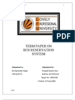 Bus Reservation