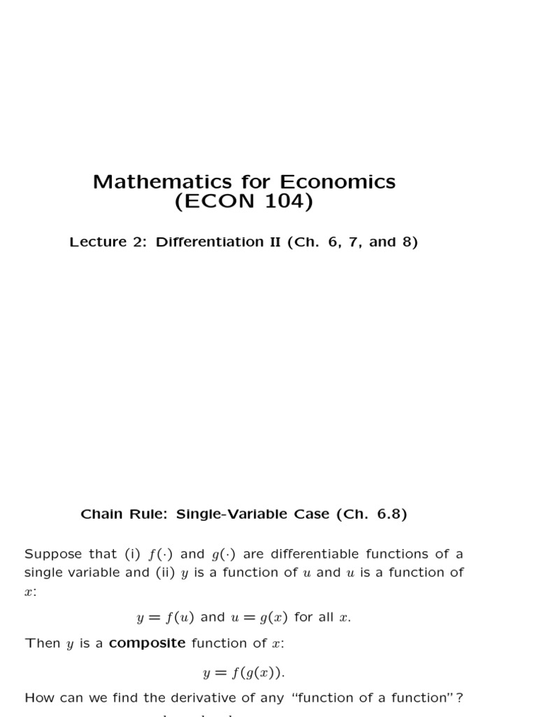 Lecture 2 for Math for Econ Fall2025 (1) | PDF | Function (Mathematics ...