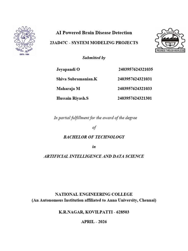 Smp Final Report | PDF | Medical Imaging | Medical Diagnosis