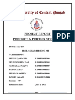 Project Report Product & Pricing Strategy: Submission Date: June 2, 2012