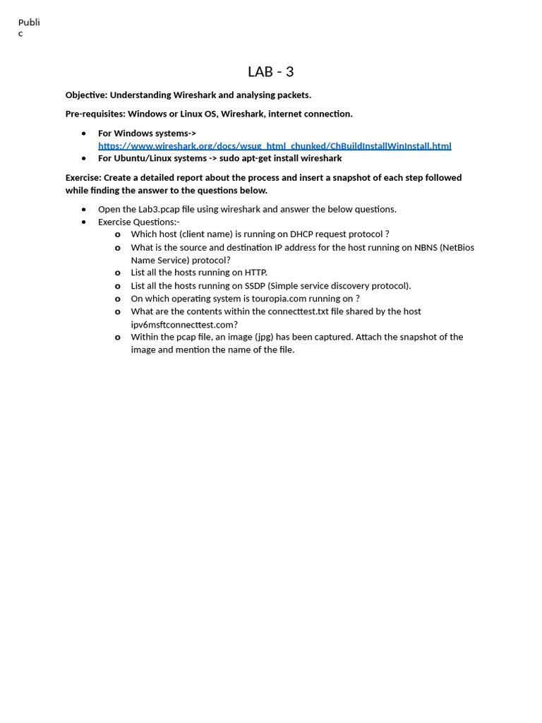 Lab Excercise - 3 | PDF