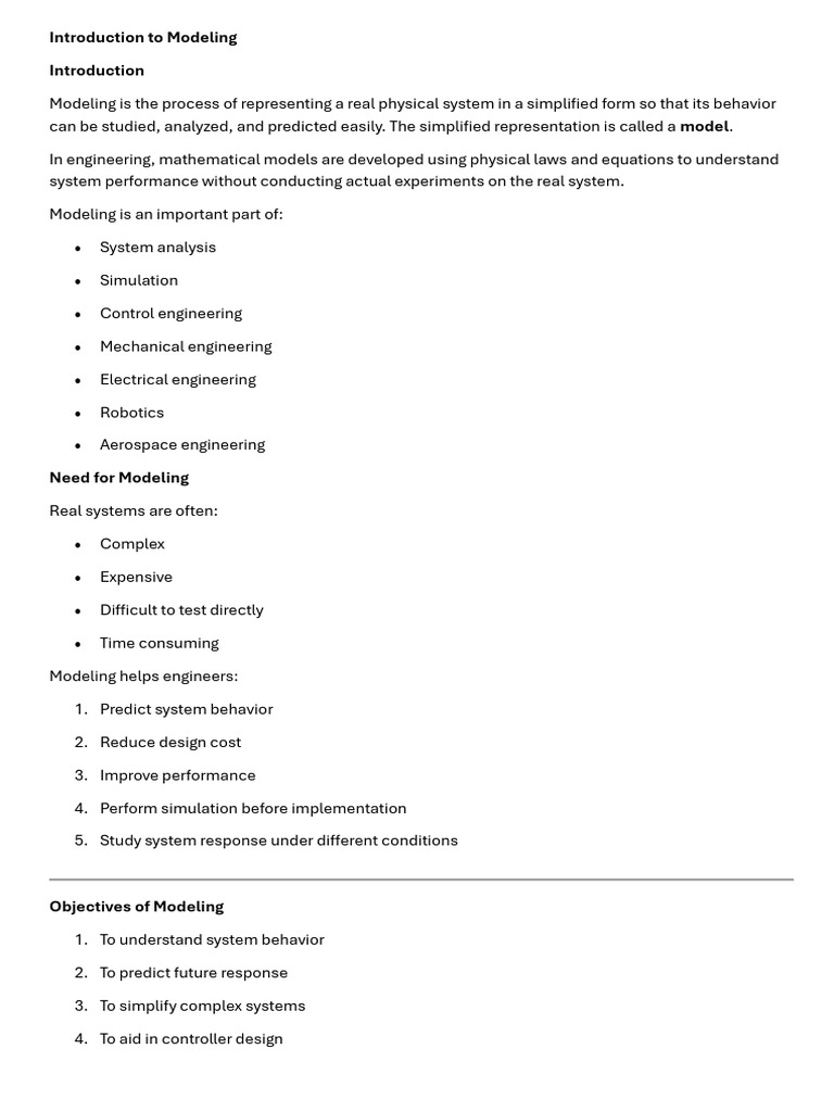 Updated Unit 1 | PDF | Mathematical Model | Matlab