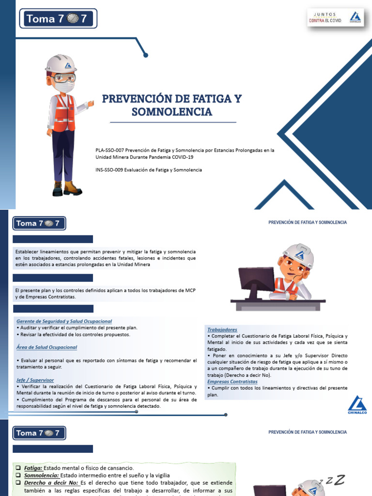 Prevención de Fatiga y Somnolencia | PDF | Seguridad y salud ocupacional