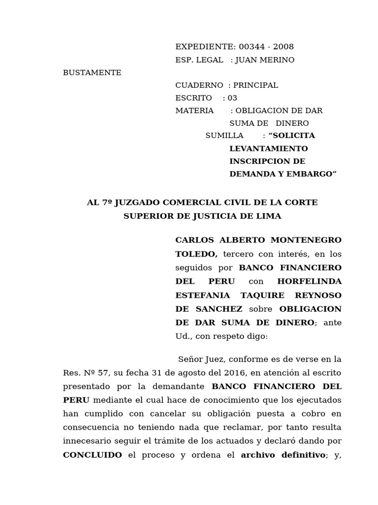 EMBAR. LEV. | PDF | Documento de identidad | Lima