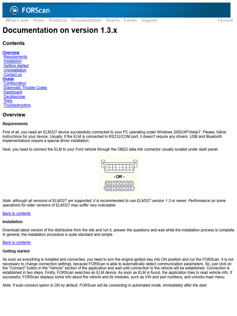 FORScan Documentation v1.3.x | PDF | Computer Engineering | Computing ...