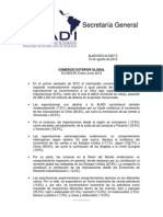 Comercio Exterior Global Ecuador Enero-Junio 2012