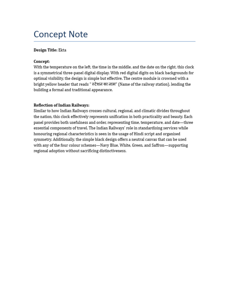 Concept Note | PDF
