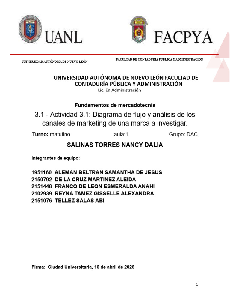 Fmer Act3.1 | PDF | Marketing | Al por menor