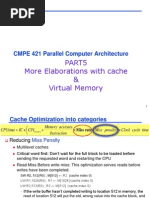 More Elaborations With Cache & Virtual Memory: CMPE 421 Parallel Computer Architecture