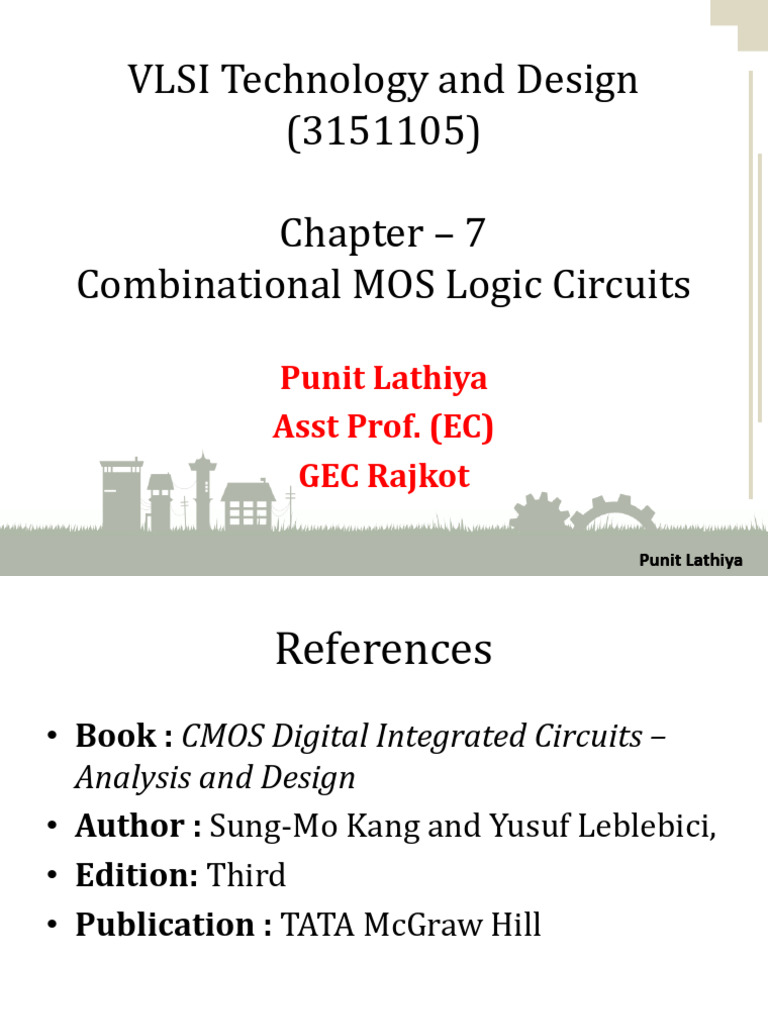 7 Chapter-7 Combinational CMOS Circuit | PDF | Cmos | Logic Gate