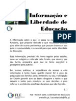 Informação e Liberdade de Educação - por Fernando Adão da Fonseca
