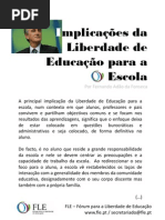 Implicações da Liberdade de Educação para a Escola - por Fernando Adão da Fonseca