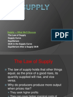 Supply - What We'll Discuss