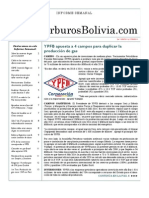 Hidrocarburos Bolivia Informe Semanal Del 11 Al 17 Abril 2011