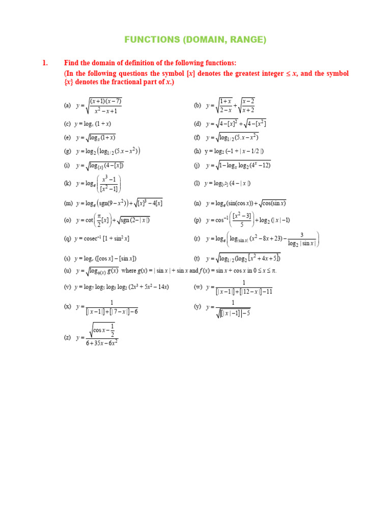 Domain WS 1 2 Compressed Compressed | PDF | Trigonometric Functions ...