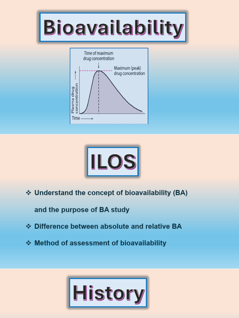 LEC7 Bioavailability | PDF | Bioavailability | Generic Drug