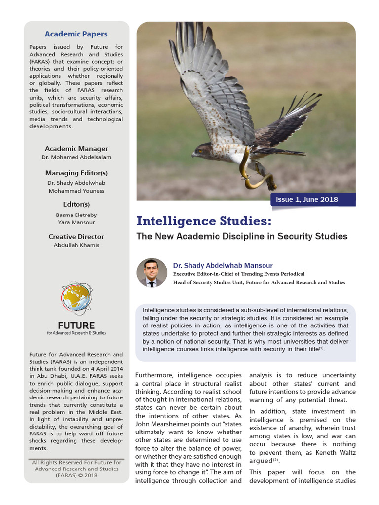 Intelligence Studies the New Academic Di | PDF | Social Sciences ...