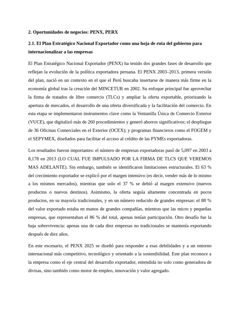 PENX Y PERX CAMPOSOL V2 | PDF | Logística | Exportaciones