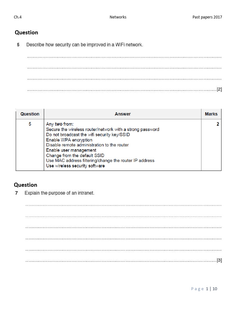 Ch-4 PastPaper 2017 | PDF