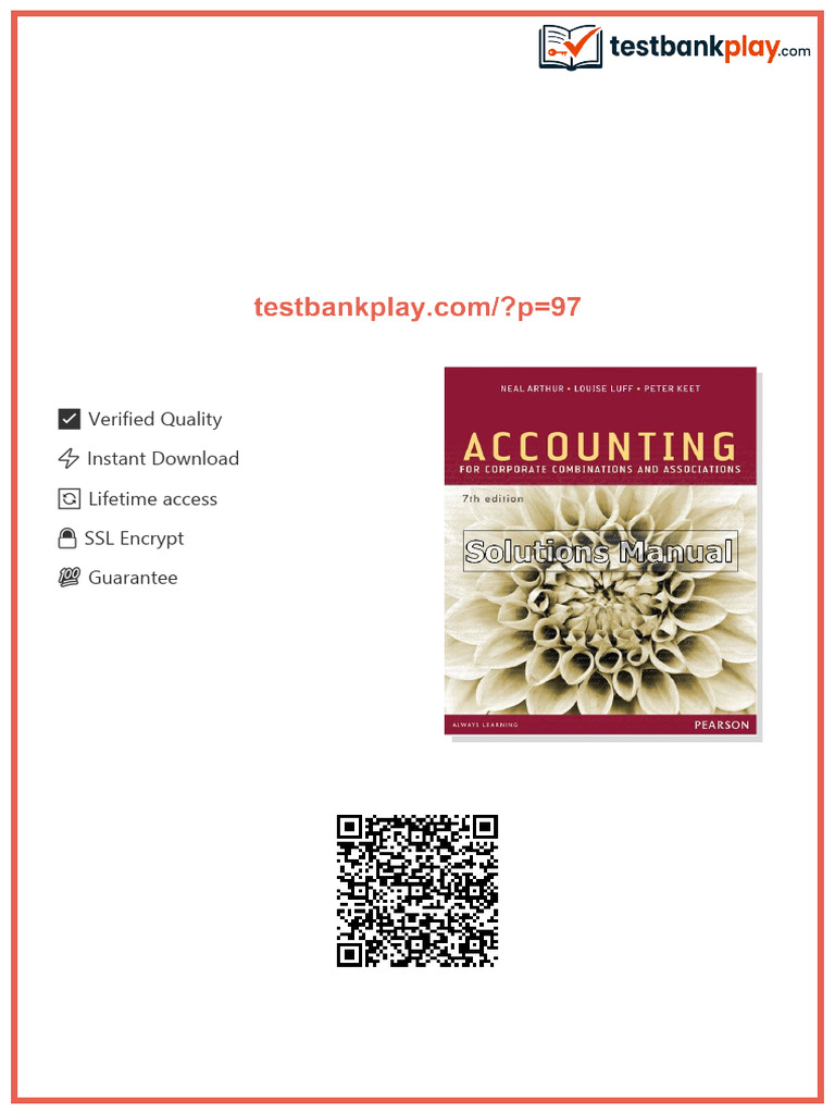 Accounting For Corporate Combinations and Associations Australian 7th ...