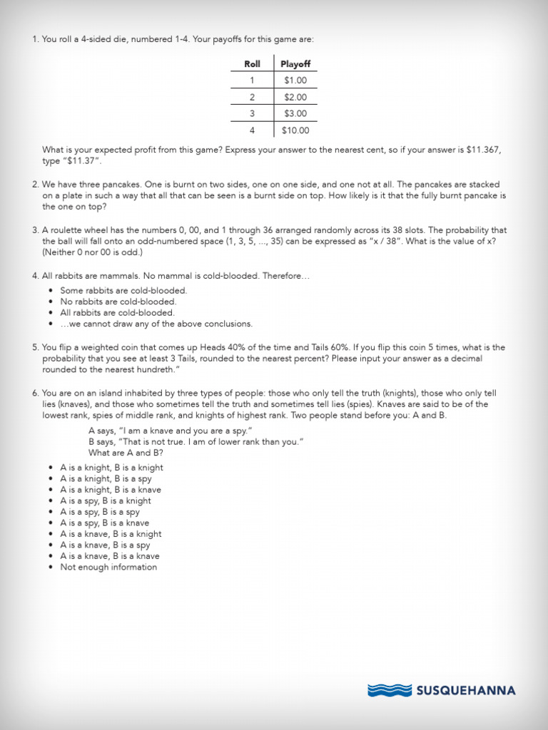 Sample Problems | PDF | Probability | Probability Theory