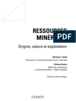 Ressources Minerales 1