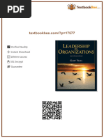 Leadership in Organizations | PDF | Strategic Leadership | Leadership