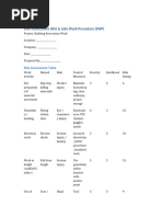 Safe Work Procedure Template Guide | PDF | Risk Assessment | Safety
