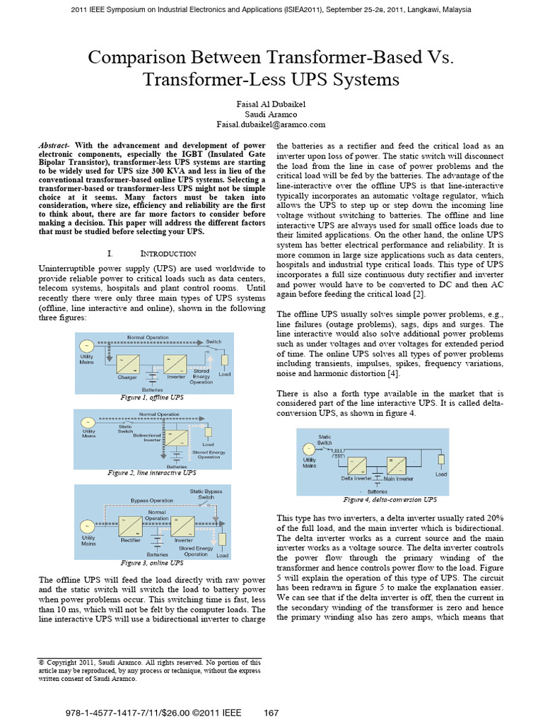 Upss | PDF | Power Inverter | Rectifier