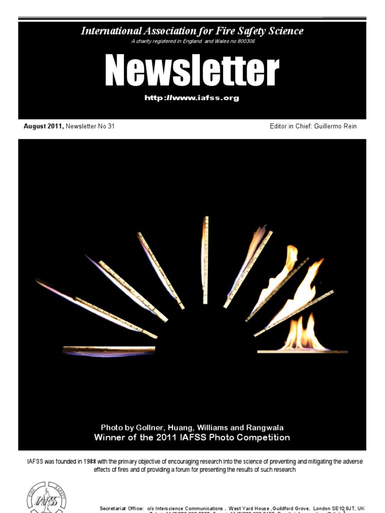 Newsletter: International Association For Fire Safety Science | PDF ...