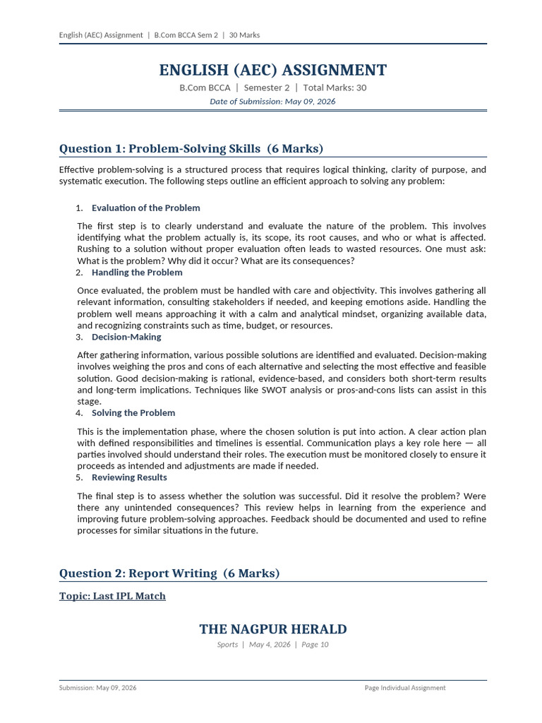 English AEC Assignment | PDF | Emotional Intelligence | Empathy