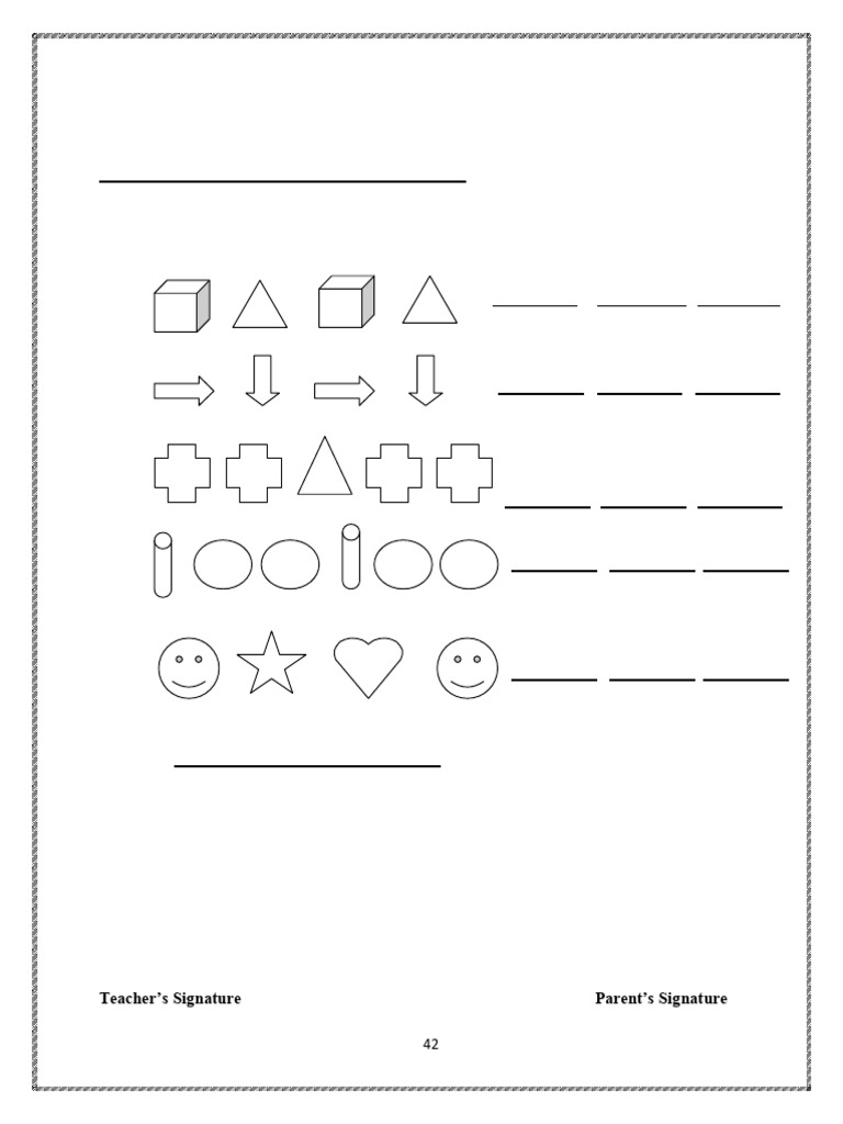 CBSE Class 3 Mathematics - Practice Worksheets 58-Play With Patterns (1 ...