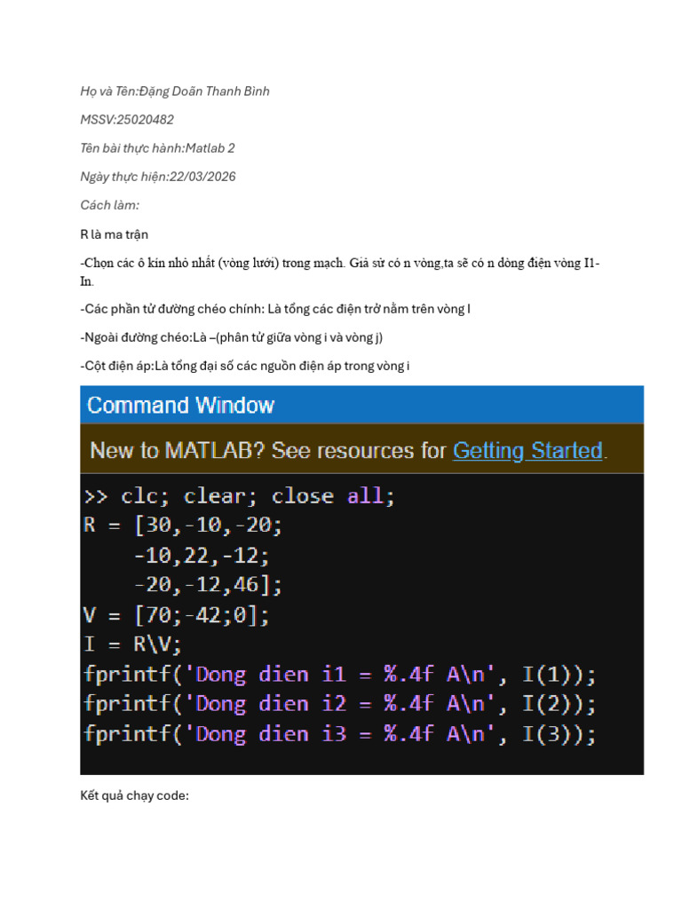 Matlab 2 (1) | PDF