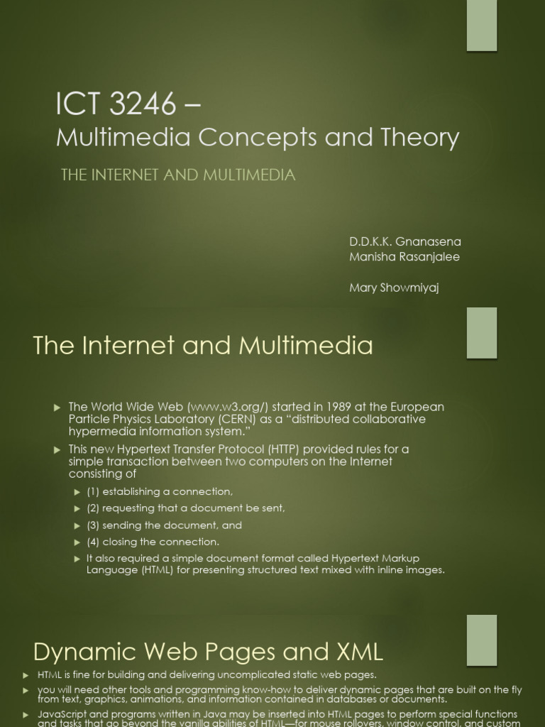 7 - The Internet and Multimedia | PDF | World Wide Web | Internet & Web
