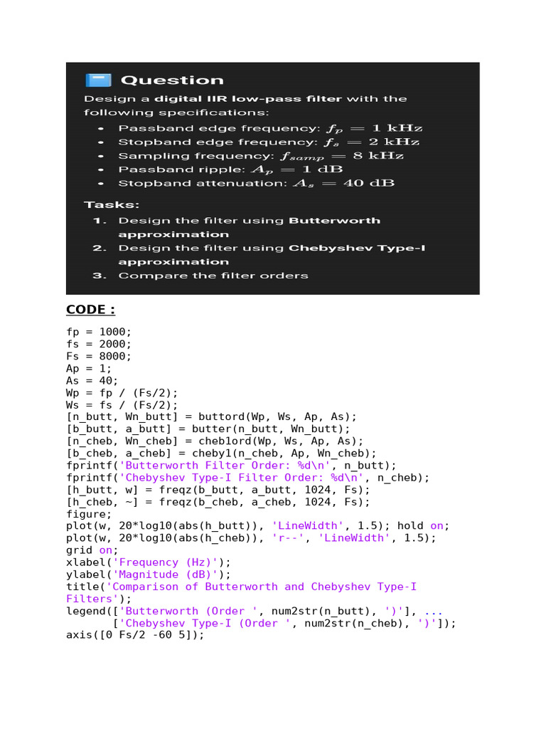 Iir Filter | PDF