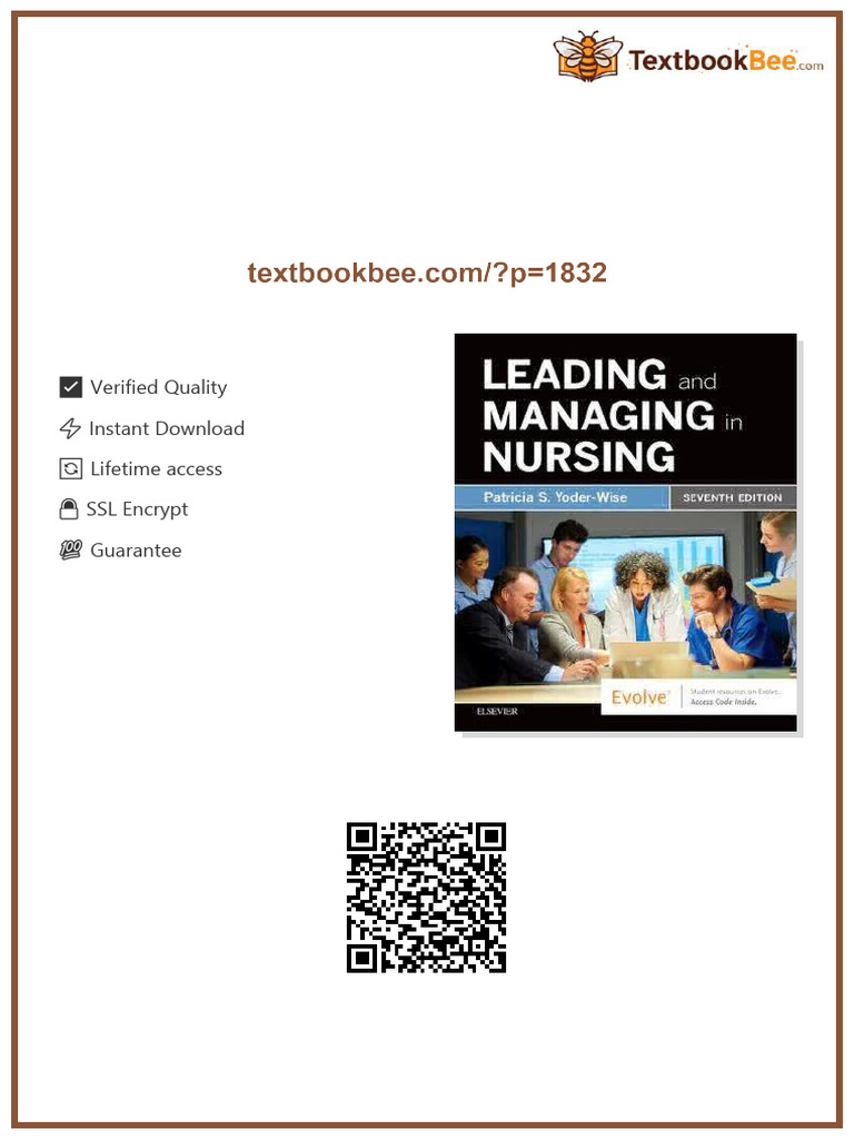 Leading and Managing in Nursing Patricia S. Yoder-Wise available any ...