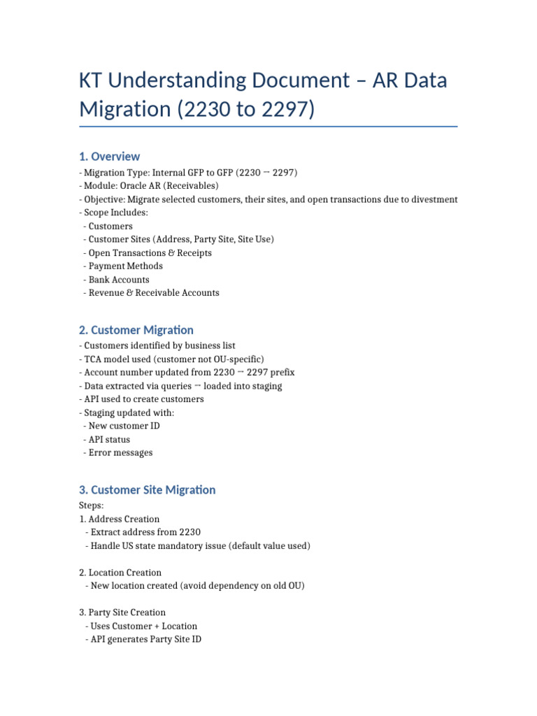 Final KT Document | PDF