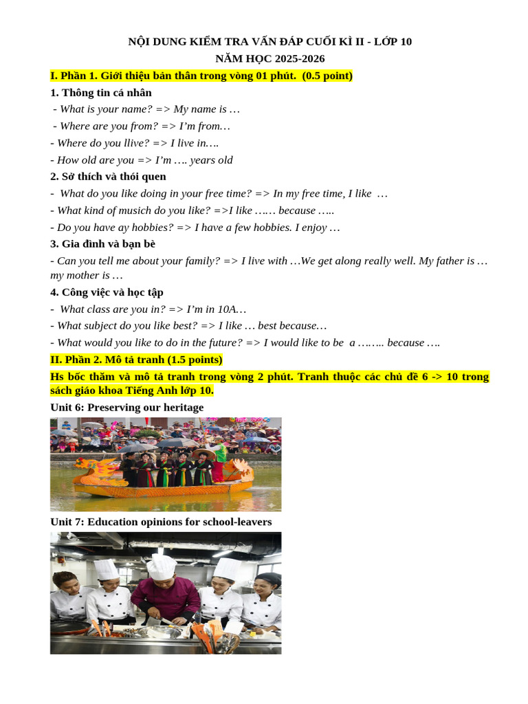 Speaking Test - 11 | PDF