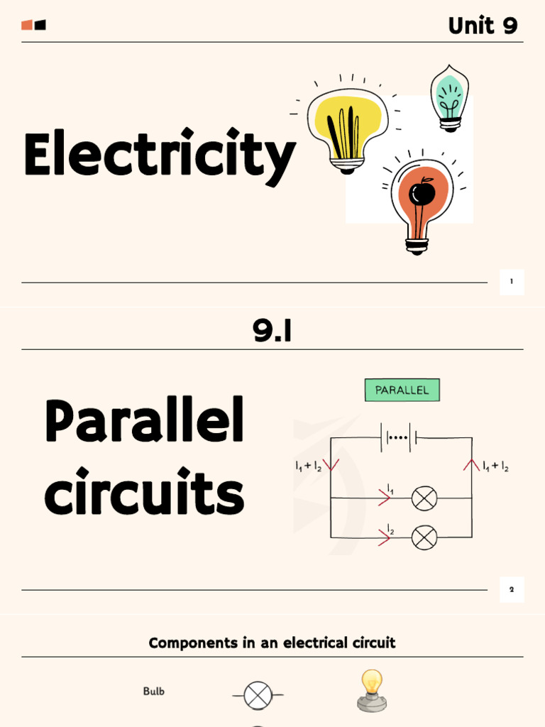Unit 9 Electricity (1) | PDF | Series And Parallel Circuits | Voltage