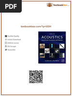 Leo L Beranek Acoustics PDF | PDF